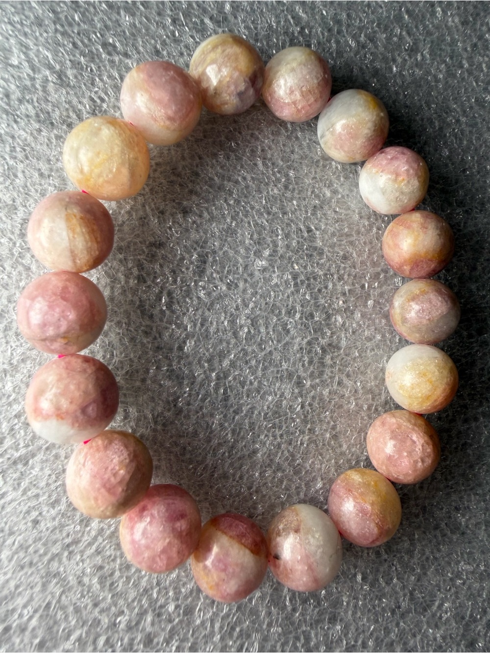 Beautiful 11MM Unicorn Tourmaline Natural Crystal Bracelet